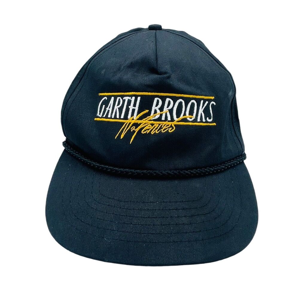 VTG Garth Brooks No Fences Black Snapback Baseball Hat